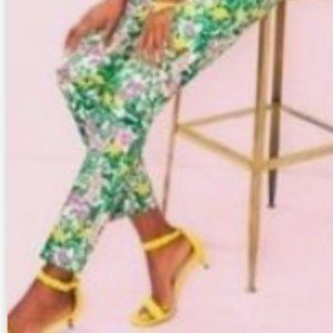 Talbots RSVP Botanical Floral Pants Size 4 - New
